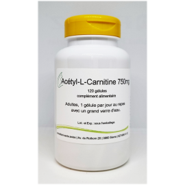 Acétyl-L-Carnitine 750mg - 120 gélules