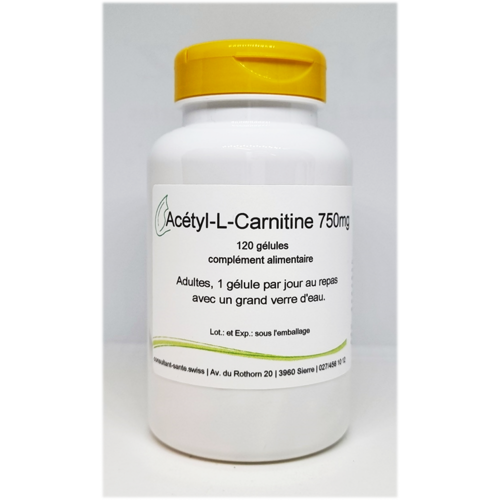 AcétylLCarnitine 750mg 120 gélules Gélules 120