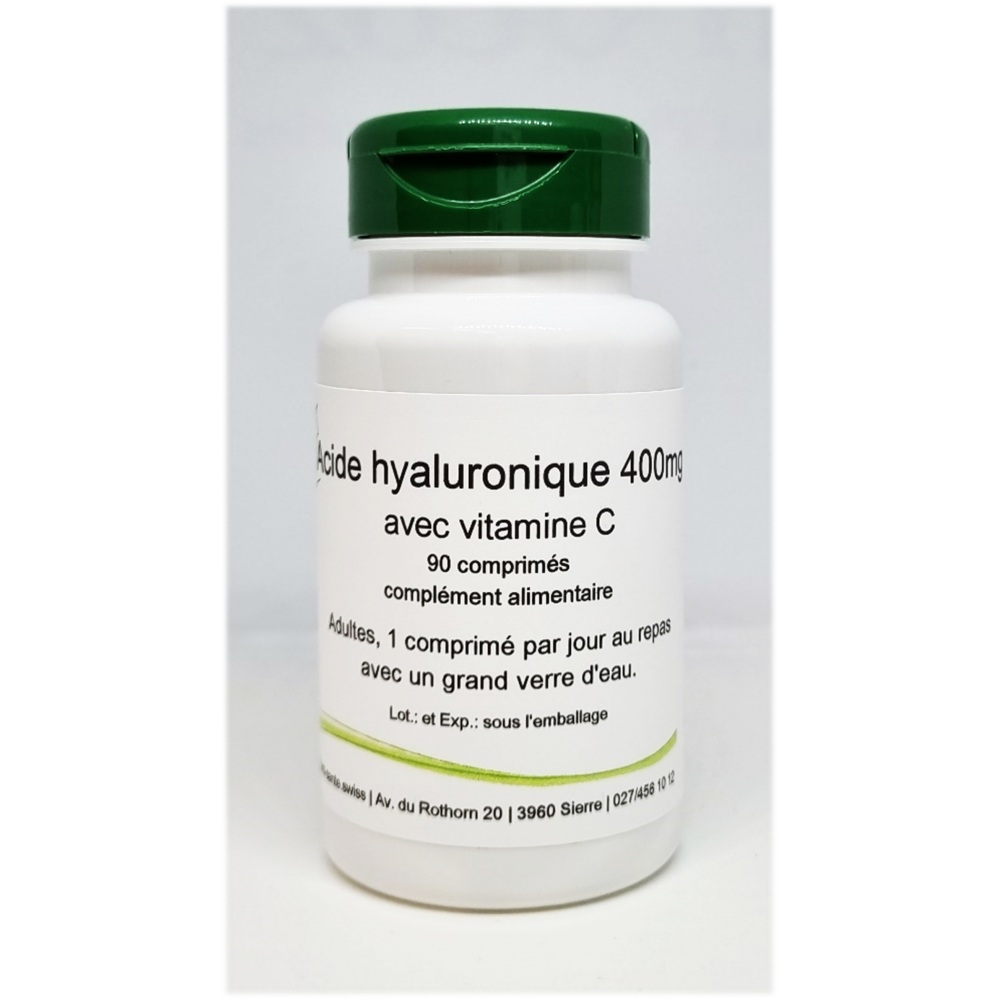 Acide hyaluronique 400mg + vitamine C - 90 comprimés