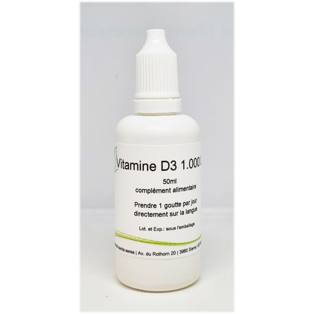 Vitamine D3 liquide 1000 U.I. - 50ml