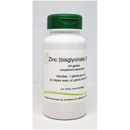 Zinc 25mg (bisglycinate) - 120 gélules