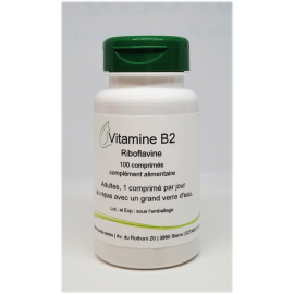Vitamine B2 100mg (Riboflavine) - 100 comprimés