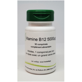 Vitamine B12 5000µg  - 90 comprimés