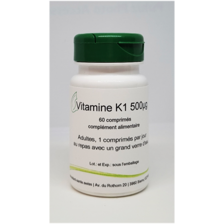 Vitamine K1 500µg - 60 comprimés