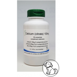 Citrate de clacium 100mg (vétérinaire) - 90 comprimés