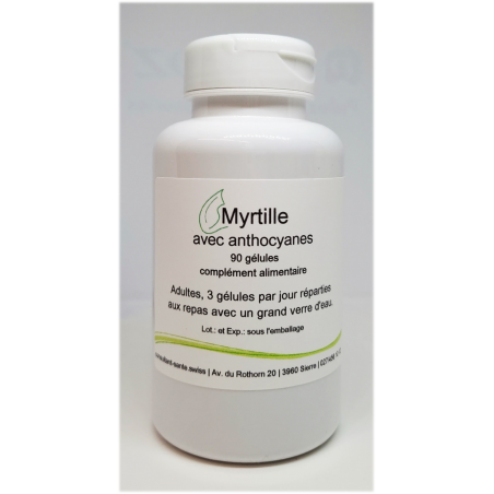 Myrtille avec anthocyanes - 90 gélules