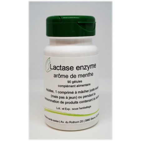 Lactase enzyme - 90 comprimés à mâcher