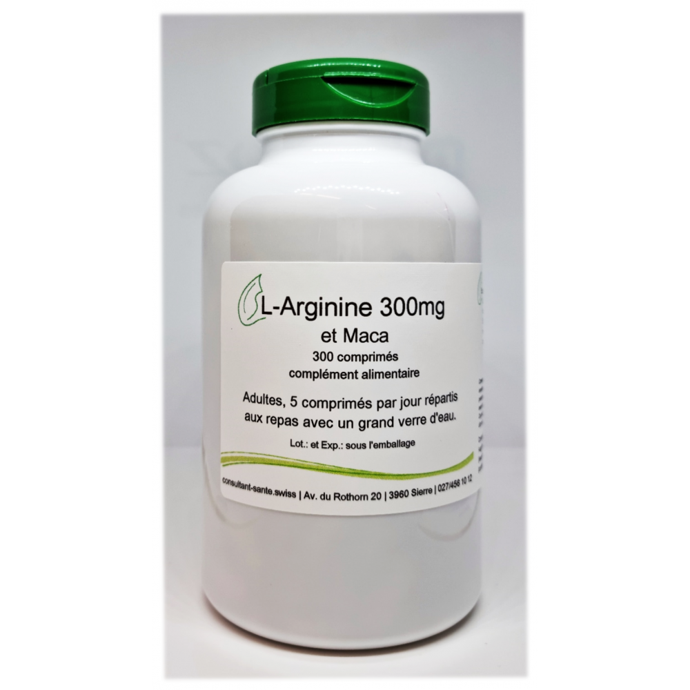 L-Arginine et Maca - 300 comprimés