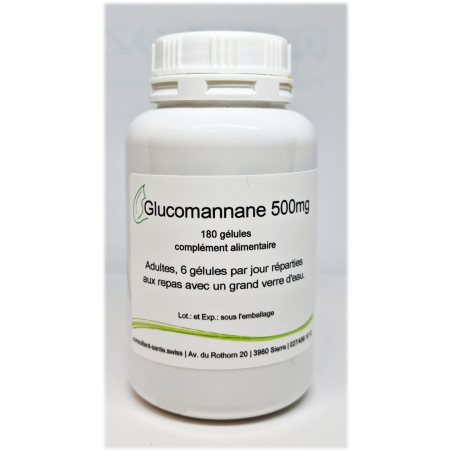 Glucomannane 500mg - 180 gélules