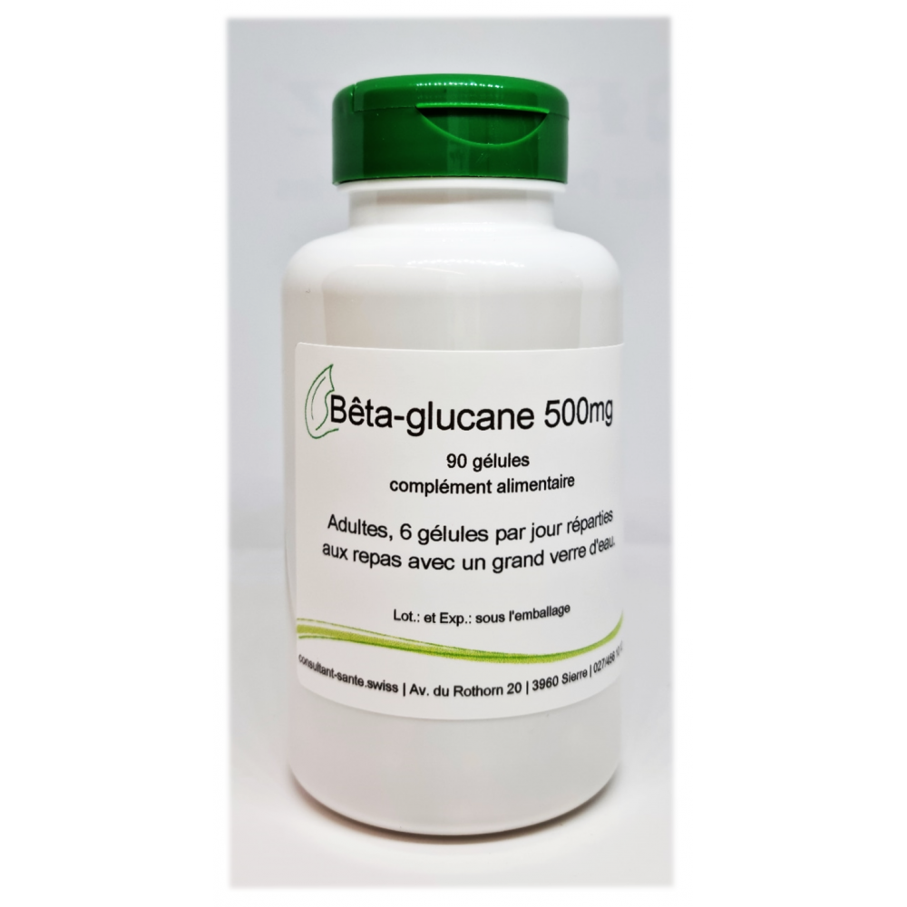 Bêta-glucane 500mg - 90 gélules