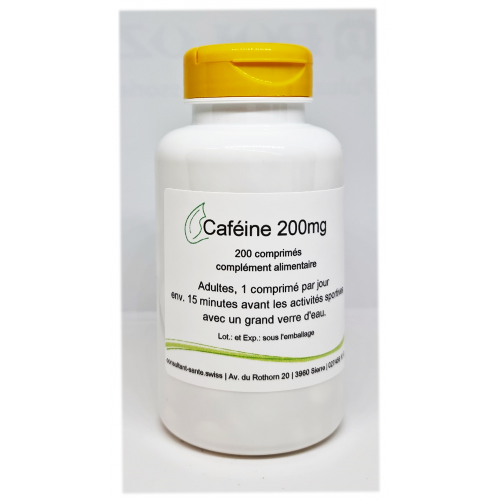 Caféine 200mg - 250 comprimés