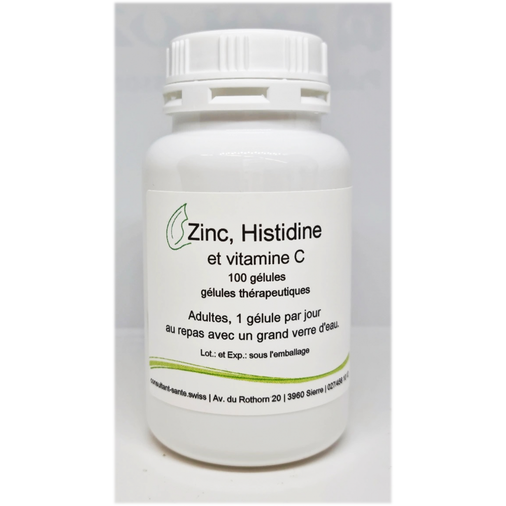 Zinc, Histidine et Vitamine C - 120 gélules