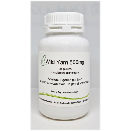 Wild Yam 500mg (Igname sauvage) - 90 gélules
