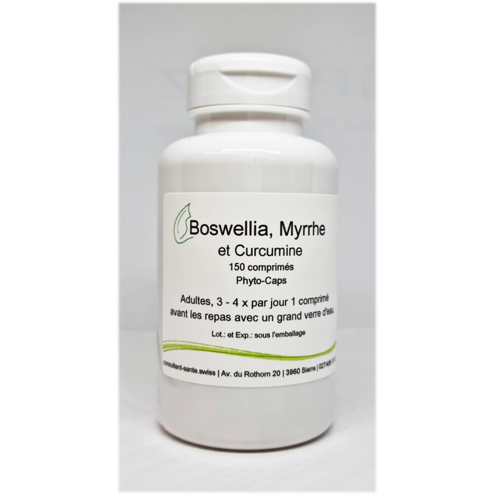 Boswellia, Curcumine & Myrrhe - 150 comprimés