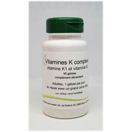 Vitamine K complexe (K1 & K2) - 90 gélules