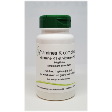 Vitamine K complexe (K1 & K2) - 90 gélules