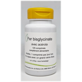Fer bisglycinate et acérola - 120 comprimés