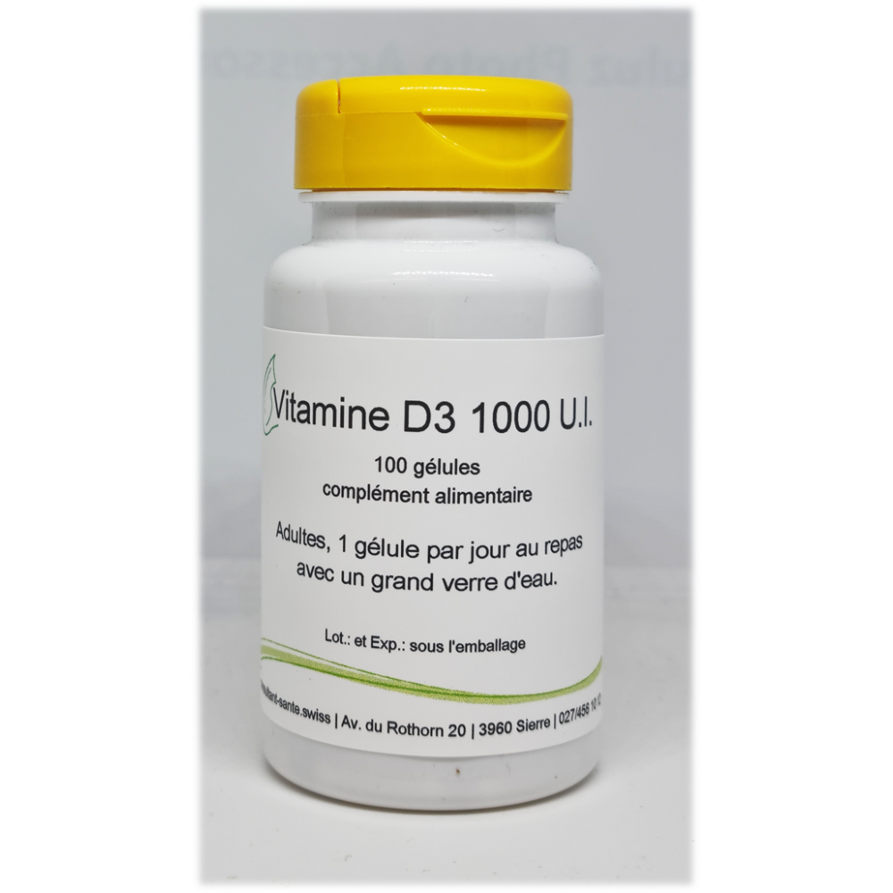 Vitamine D3 1.000 U.I. - 100 gélules