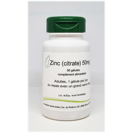Zinc (citrate) 50mg - 90 gélules