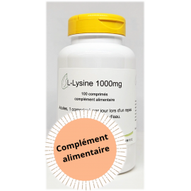 L-Lysine 1000mg - 100 comprimés