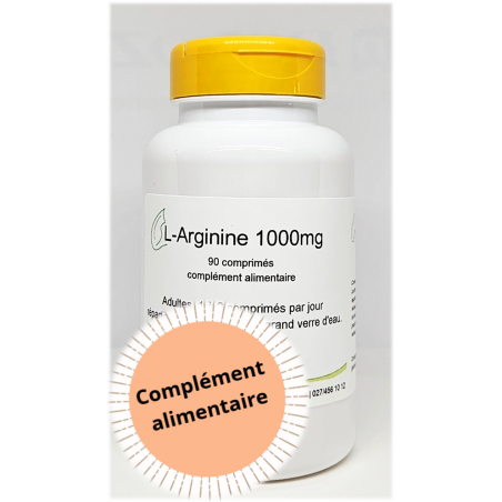 L-Arginine 1000mg - 90 comprimés