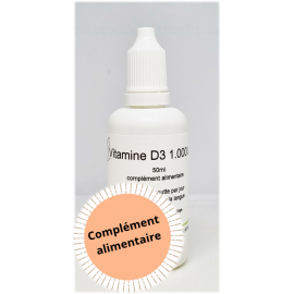 Vitamine D3 liquide 1000 U.I. - 50ml