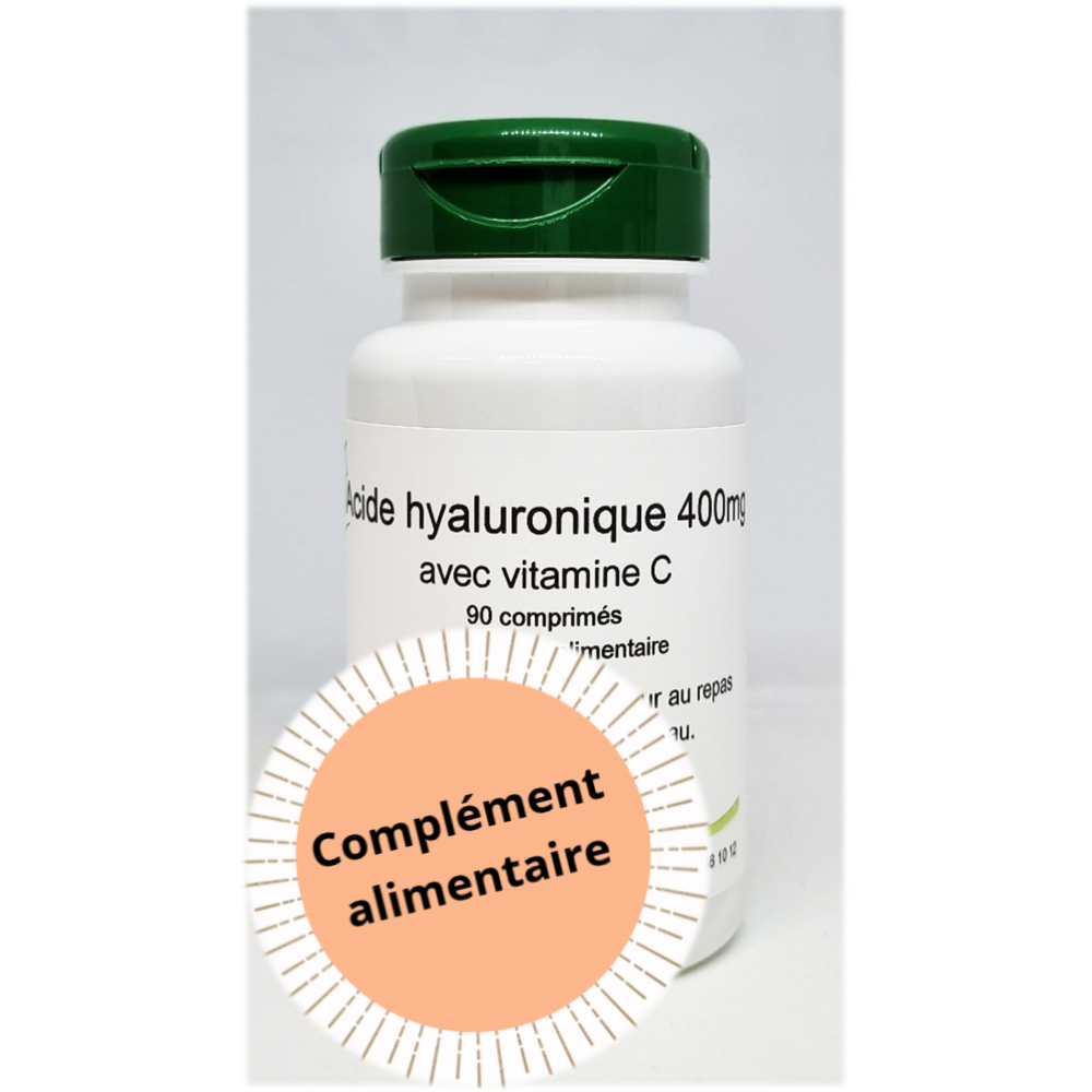 Acide hyaluronique 400mg + vitamine C - 90 comprimés