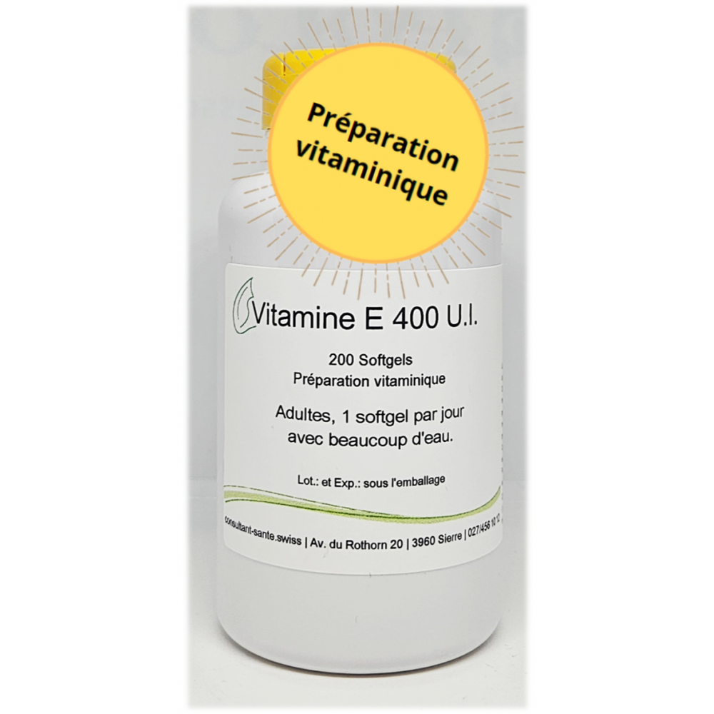 Vitamine E 400 U.I. - 200 comprimés