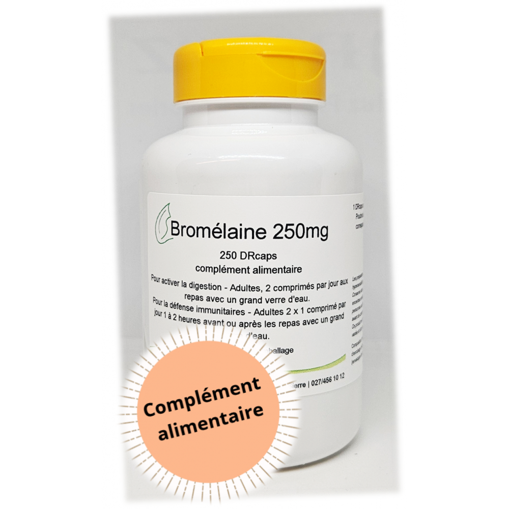 Bromelina 250mg - 250 DRcaps