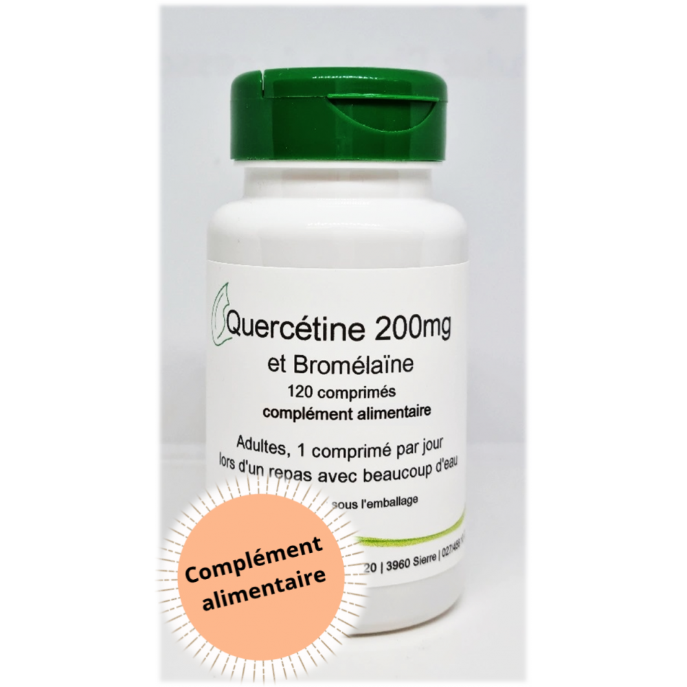 Quercétine 200mg et Bromélaïne 120 comprimés