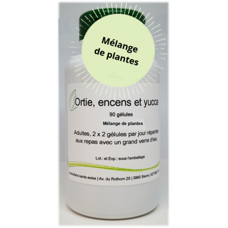 Ortie, Encens et Yucca - 90 gélules