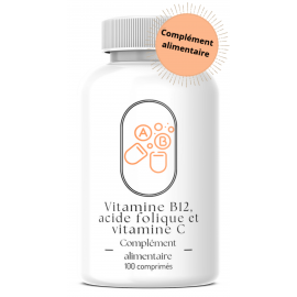 Vitamine B12, acide folique et acérola - 100 comprimés