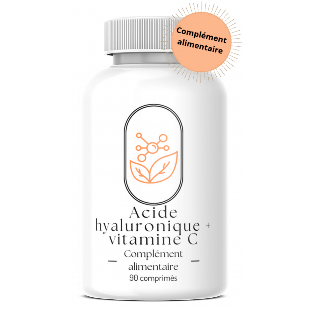 Acide hyaluronique 400mg + vitamine C - 90 comprimés