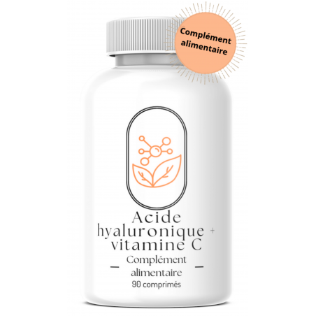 Acide hyaluronique 400mg + vitamine C - 90 comprimés