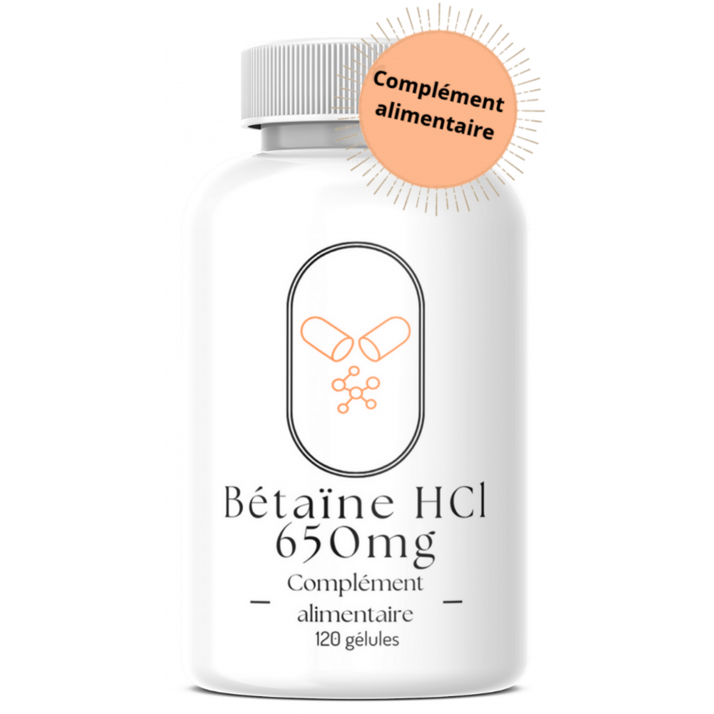 Bétaïne HCL 650mg - 120 gélules