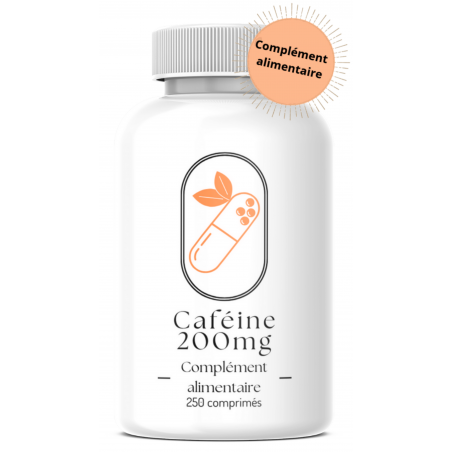 Caféine 200mg - 250 comprimés