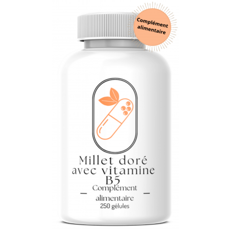 Millet doré avec Vitamine B5 - 250 gélules