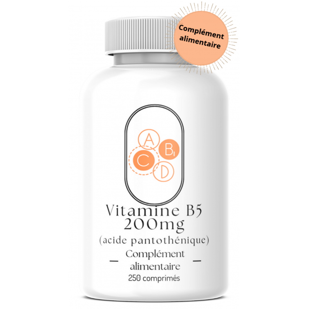 Vitamine B5 200mg - 250 comprimés