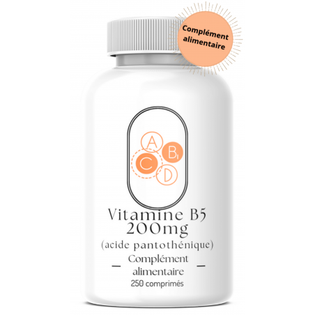 Vitamine B5 200mg - 250 comprimés