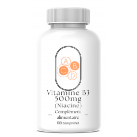 Vitamine B3 500mg (Niacine) - 100 comprimés