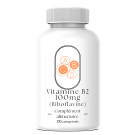 Vitamine B2 100mg (Riboflavine) - 100 comprimés