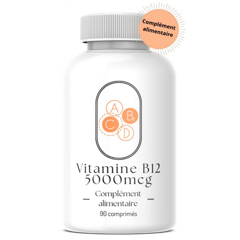 Vitamine B12 5000µg  - 90 comprimés