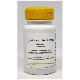 Bêta-carotène 15mg - 100 softgels