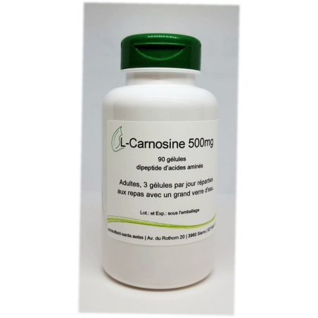 L-carnosine 500mg - 90 gélules