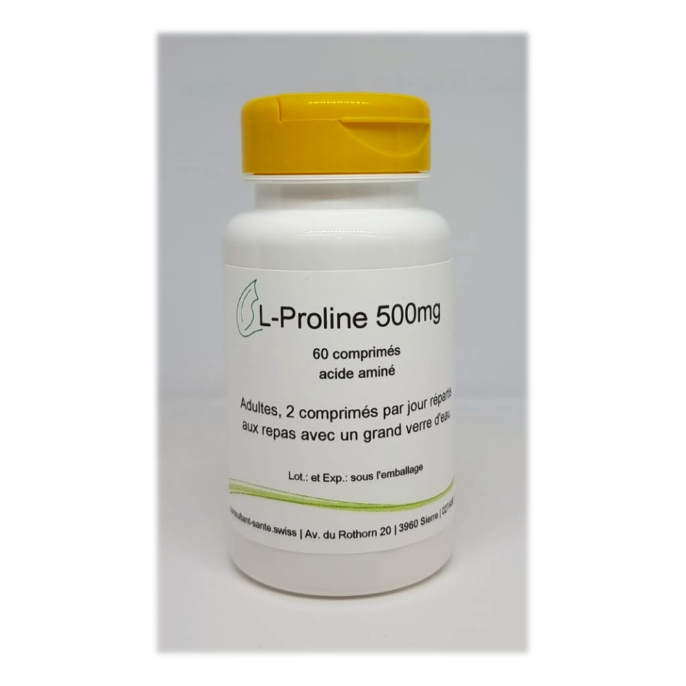 L-Proline 500mg - 60 comprimés
